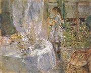 Berthe Morisot At the little cottage painting